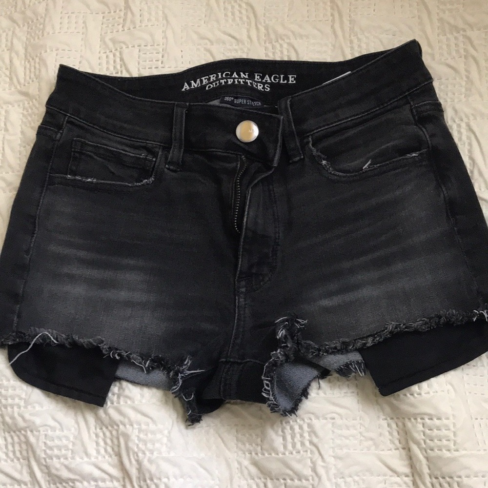 American Eagle high rise Denim shorts
